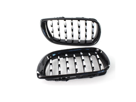 BMW 3 SERISI 2002-2004 E46 IÇIN UYUMLU DIAMOND PANJUR (BÖBREK) PIANO BLACK ÇERÇEVE